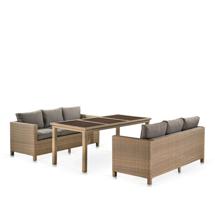 Обеденная группа Афина Комплект плетеной мебели T365/S65B-W65 Light Brown арт. T365/S65B-W65 Light Brown