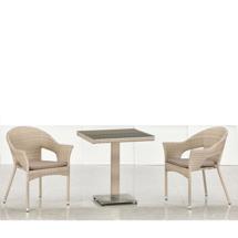 Обеденная группа Афина Комплект мебели T605SWT/Y79C-W85 Latte (2+1) арт. T605SWT/Y79C-W85 Latte 2Pcs