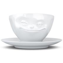 Остальные предметы Tassen Чайная пара tassen grinning, 200 мл, белая арт. T01.41.01