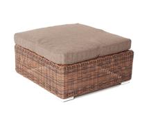 Оттоманка 4SIS "Лунго" плетеная оттоманка с подушкой, цвет коричневый арт. YH-S4019W-1 brown