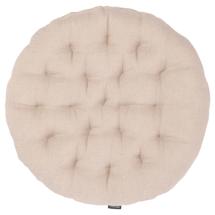 Подушка Tkano Подушка на стул круглая из стираного льна бежевого цвета из коллекции essential, 40х40x4 см арт. TK22-CP0008