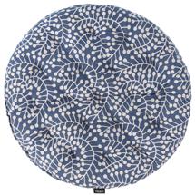 Подушка Tkano Подушка на стул круглая темно-синего цвета с принтом Спелая Смородина из коллекции scandinavian touch, 40 см арт. TK22-CP0017