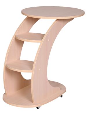 Стол сервировочный Мебелик Подкатной столик Стелс молочный дуб арт. 005842