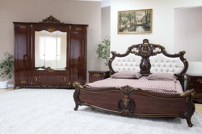 Спальный гарнитур Империя мебели Моника  караваджо, крем