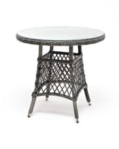 Стол 4SIS "Эспрессо" плетеный круглый стол, диаметр 80 см, цвет графит арт. YH-T1661G-2 graphite