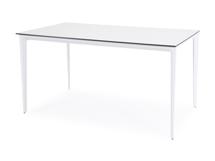 Стол 4SIS "Малага" обеденный стол из HPL 140х80см, цвет молочный, каркас белый арт. RC3050-180-90-A white