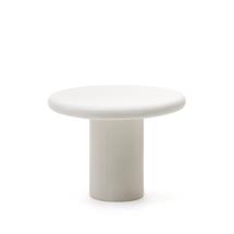 Стол La Forma (ех Julia Grup) Круглый стол Addaia из белого цемента Ø90 см арт. 189953