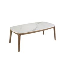 Столик Angel Cerda Овальный столик 2132/CT933 из керамики и ореха арт. 181697