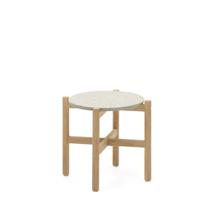 Столик La Forma (ех Julia Grup) Pola Приставной столик из массива эвкалипта и цемента Ø 50 арт. 157155