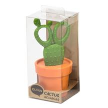 Столовый прибор QUALY Ножницы с держателем cactus, оранжевые/зеленые арт. QL10282-OR-GN