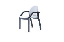 Стул ZiP-mebel Стул-кресло Джуно 2.0 чёрное дерево/серый арт. Z112808B01