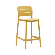 Стул полубарный La Forma (ех Julia Grup) Уличный полубарный стул Morella из горчичного пластика 65 см арт. 151067