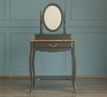 Туалетный столик Этажерка Туалетный столик "Leontina Black" с зеркалом арт ST9321BLK арт. ST9321BLK