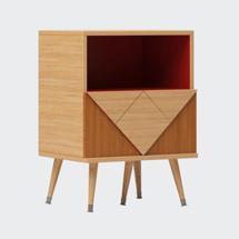 Тумбочка Woodi Furniture Прикроватная тумба Woo Triangle арт. WTR01KR