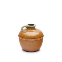 Ваза La Forma (ех Julia Grup) Tamariu Керамическая ваза горчичного цвета 19,5 см арт. 160312