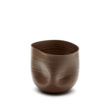 Ваза La Forma (ех Julia Grup) Macarelleta Темно-коричневая керамическая ваза Ø 21 см арт. 178130