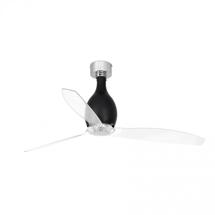Вентилятор  Faro Матово-черный / прозрачный потолочный вентилятор Mini Eterfan арт. 059095