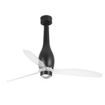 Вентилятор  Faro Потолочный вентилятор Eterfan мат. черный/прозрачный 128 см арт. 104239