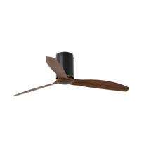 Вентилятор  Faro Потолочный вентилятор Mini Tube Fan черный мат. / деревянный арт. 108236