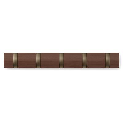Вешалка Umbra Вешалка настенная flip, 50,8 см, коричневая, 5 крючков арт. 318850-1227