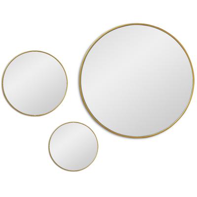 Зеркало Art-Zerkalo Jupiter Gold Сет из 3-х зеркал Ø70, Ø40, Ø30 см арт. SM017GL