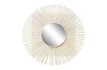 Зеркало Garda Decor 37SM-0734-R Зеркало декоративное золотое 70,5х70,5х1,9 см, центр.диам.28 см арт. 37SM-0734-R