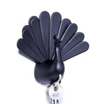 Декор QUALY Ключница peacock, черная арт. QL10193-BK