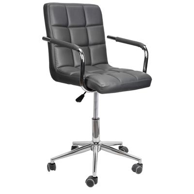 Кресло компьютерное AksHome Кресло поворотное Rosio, серый, экокожа арт. ZN-126590