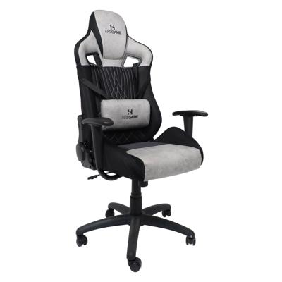 Кресло компьютерное AksHome Кресло поворотное Royal, светло-серый, велюр арт. ZN-126083