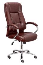 Кресло компьютерное AksHome Кресло поворотное King, темно-коричневый, экокожа арт. ZN-125981