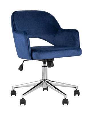 Кресло компьютерное Stool Group Кресло компьютерное Кларк велюр синий арт. УТ000005057