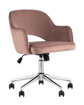 Кресло компьютерное Stool Group Кресло компьютерное Кларк велюр розовый арт. УТ000025779