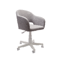Кресло компьютерное ZiP-mebel Кресло Бабби белый / серый арт. Z218907A01