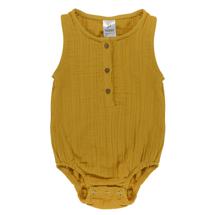 Одежда Tkano Боди из хлопкового муслина горчичного цвета из коллекции essential 12-18m арт. TK20-KIDS-BOD0004
