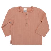 Одежда Tkano Рубашка из хлопкового муслина цвета пыльной розы из коллекции essential 18-24m арт. TK20-KIDS-SHI0012
