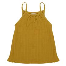 Одежда Tkano Топ из хлопкового муслина горчичного цвета из коллекции essential 3-4y арт. TK20-KIDS-TOP0004