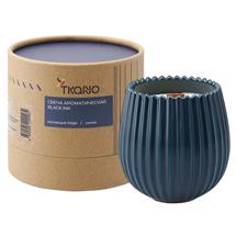 Свеча Tkano Свеча ароматическая с деревянным фитилём black ink из коллекции edge, синий, 60 ч арт. TK23-ARO0043
