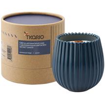 Свеча Tkano Свеча ароматическая с деревянным фитилём secret santa из коллекции edge, синий, 60 ч арт. TK23-ARO0046