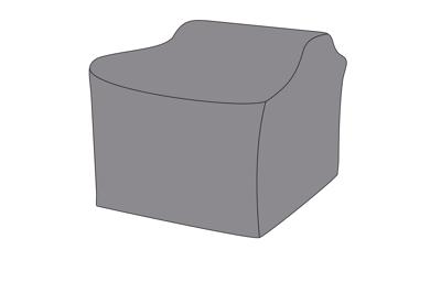 Абажур 4SIS Защитный чехол на кресло Капучино 106×89×80 см, цвет серый арт. б/а