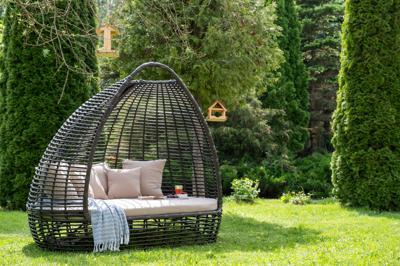 Абажур 4SIS "Тенерифе" плетеная кровать, цвет бронзовый арт. YH-L23119W Bronze