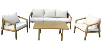 Абажур 4SIS лаунж зона из ротанга арт.JH2419 6 мест, 2 кресла +1 3-х диван + столик 141,2х65х50 арт. JH2419