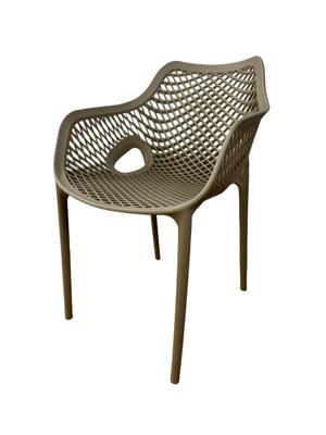 Абажур 4SIS "Беллини" стул пластиковый, цвет бежево-коричневый арт. 203046 B-brown