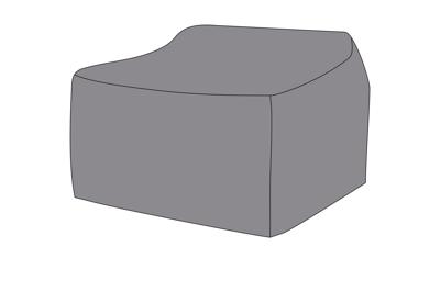 Абажур 4SIS Защитный чехол на кресло Гранада 100×90×56 см, цвет серый арт. б/а