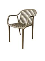 Абажур 4SIS "Мохито" стул пластиковый, цвет бежево-коричневый арт. 203131 B-brown