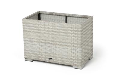 Аксессуар 4SIS "Лунго" кашпо для цветов большое плетеное из искусственного ротанга, цвет бежевый арт. YH-Y201W biege