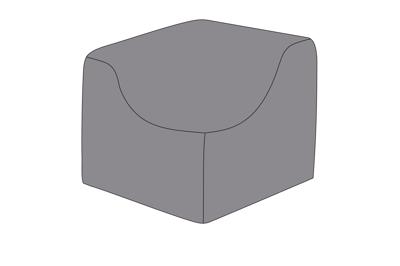 Аксессуар 4SIS Защитный чехол на модуль Лунго угловой 86×86×65 см, цвет темно-серый арт. б/а