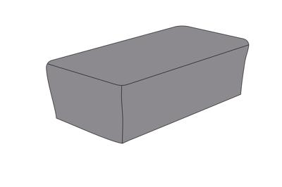 Аксессуар 4SIS Защитный чехол на журнальный столик Капучино, 110×66×34 см, темно-серый арт. б/а