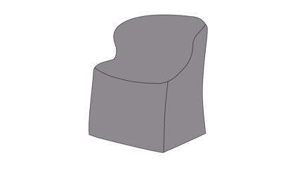 Аксессуар 4SIS Чехол на стул малый, цвет серый 60×60×78 (60) см арт. COVER-60-60-78(60) gray
