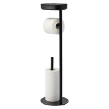 Аксессуар Bergenson Bjorn Держатель для туалетной бумаги с полочкой slim, черный арт. BB0000944
