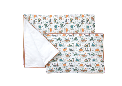 Аксессуар Ellipsefurniture Постельное бельё в детскую кроватку «Динозаврики» (кант, сатин) арт. ZN-406786